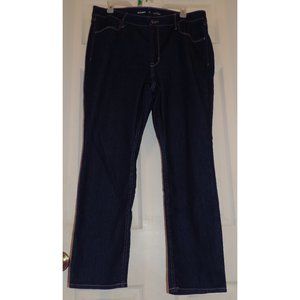 *JEANS SALE* EUC Old Navy Wow dark wash straight stretch jeans Size 16P